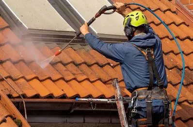Démoussage et hydrofuge de toiture à Camelin